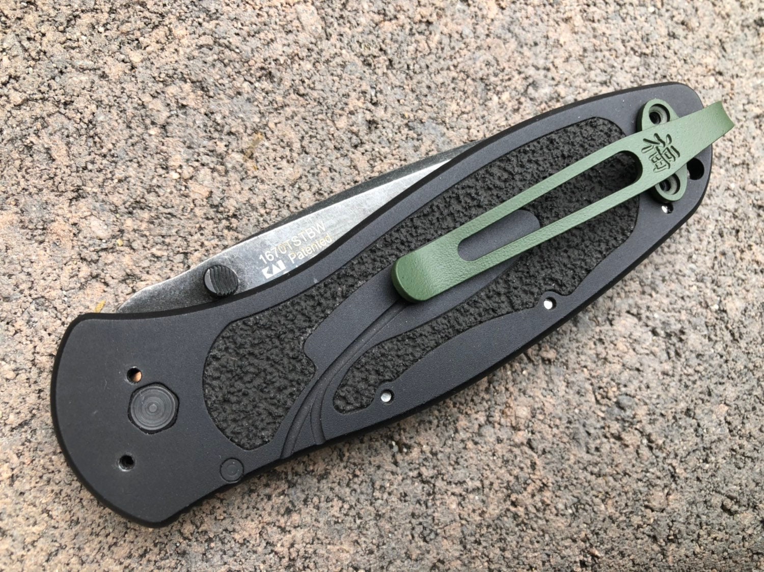 Deep Carry Pocket Clip for Kershaw Blur 1670 | Titanium | Army