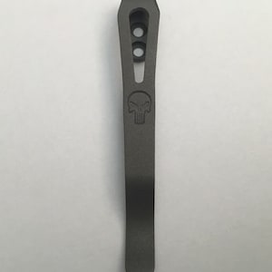 Titanium Pocket Clip Custom Made To Fit Benchmade Emissary 477 Large Knife