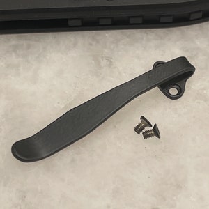 Black Titanium Deep Carry Pocket Clip For Gerber Fastball Folder Knife