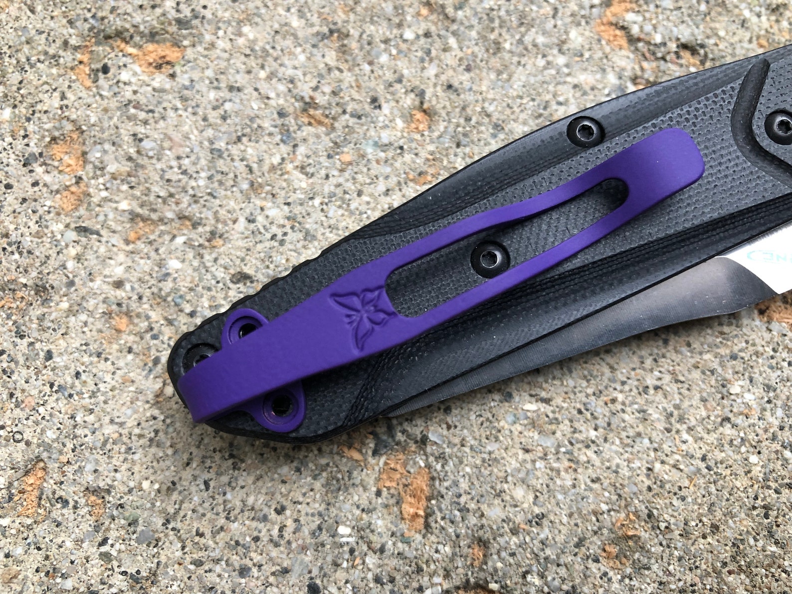 Purple Titanium Deep Pocket Clip For Benchmade 940 Pocket Etsy