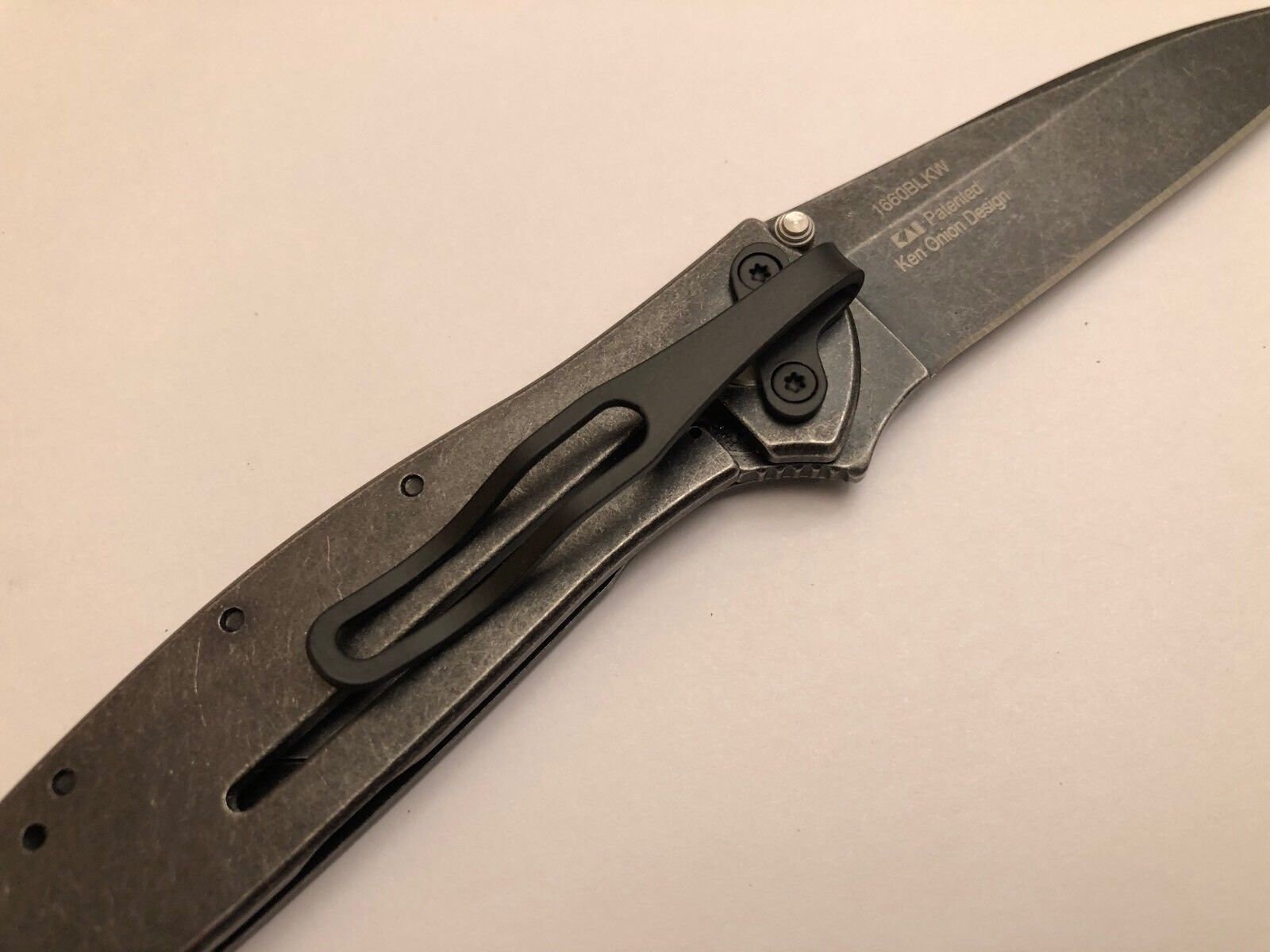 Black Titanium Deep Pocket Clip For Kershaw Leek 1660CKT Etsy