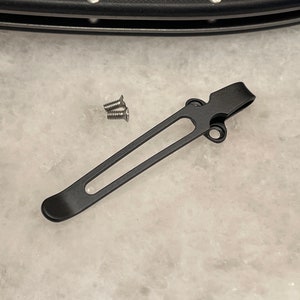 Black Titanium Deep Carry Clip For Ontario Rat 1 Knife 8848 8846 8871 8847 8849 8870