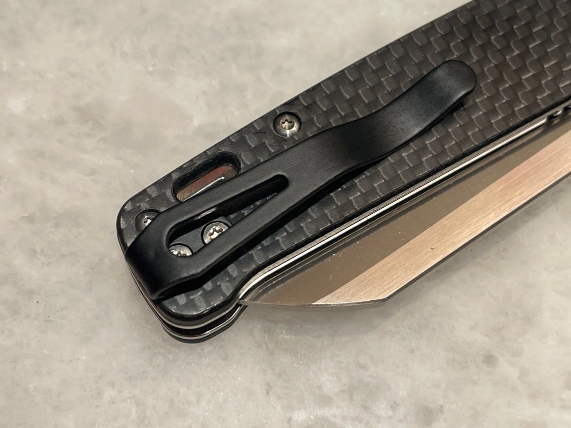 Black Titanium Deep Carry Pocket Clip for QSP Penguin Knife Etsy