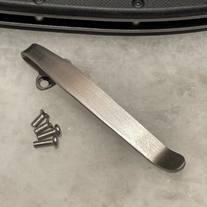 Satin Titanium Deep Carry Clip For Ontario Rat 1 Knife 8848 8846 8871 8847 8849 8870