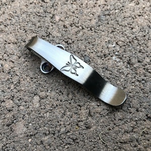 Satin Titanium Deep Carry Taschenclip für Benchmade Griptilian 551 553 550 Messer