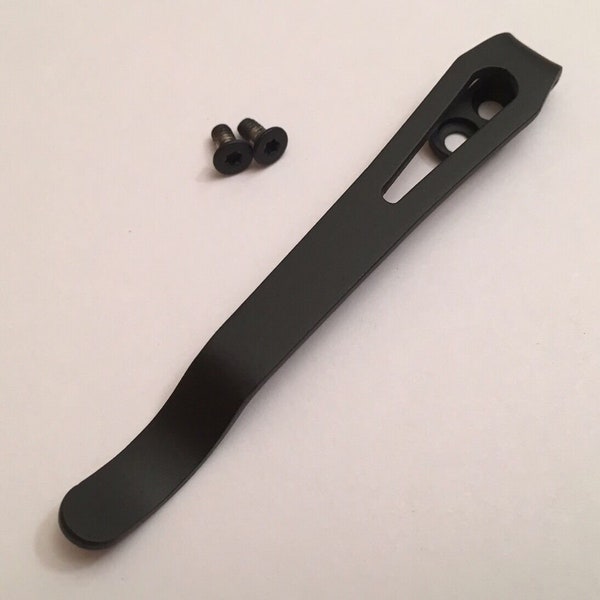 Black Titanium Deep Pocket Clip Made For ZT0450 ZT0450CF Zero Tolerance Knife