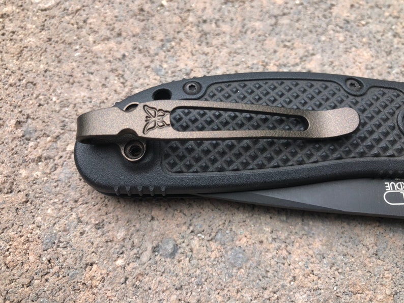 Dark Bronze Titanium Deep Carry Pocket Clip Made for Benchmade Etsy