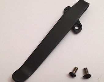 Clip de bolsillo de titanio negro compatible con la navaja de bolsillo Kershaw Shallot 1840CKT
