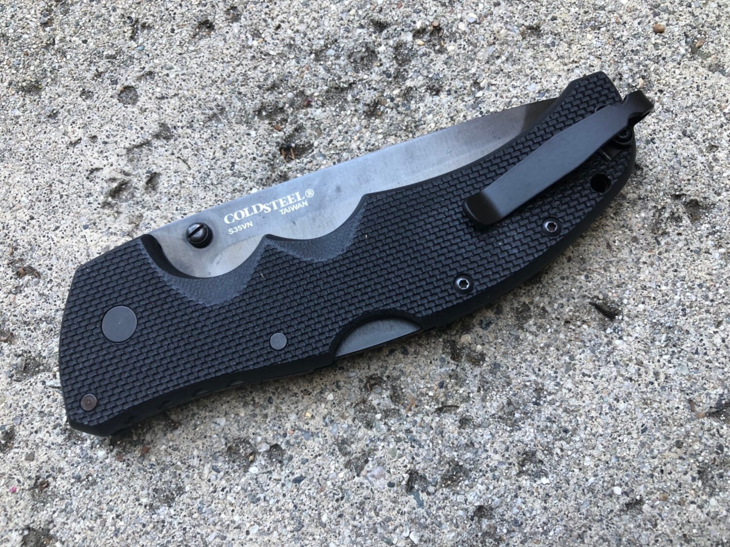 Flat Black Titanium Deep Carry Pocket Clip For Cold Steel Etsy