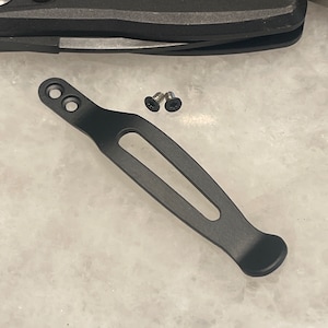 Matte Black Titanium Pocket Clip For Kershaw Launch 4 7500 Launch 6 7800 Launch 8 7150 Knife
