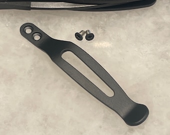 Matzwart titanium pocketclip voor Kershaw Launch 4 7500 Launch 6 7800 Launch 8 7150 Mes