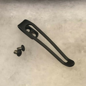 Black Titanium Deep Carry Pocket Clip For Kershaw Natrix & Natrix XL Knife