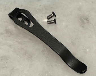 Clip de bolsillo de titanio negro mate para navaja plegable Gerber Pledge