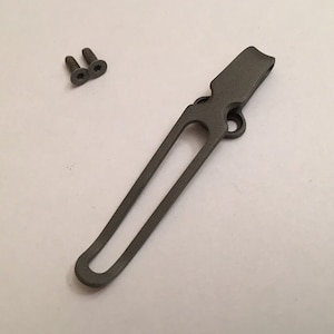 Custom Titanium Deep Carry Pocket Made For Kershaw Skyline 1760 Knife Tip Up