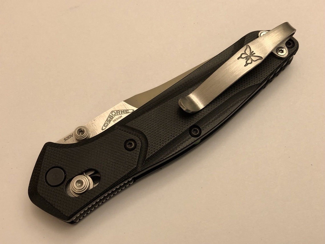 Custom Made Titanium Deep Carry Pocket Clip for Benchmade 940 Etsy