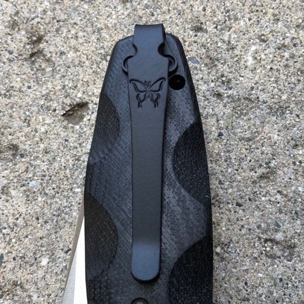 Black Titanium Pocket Clip Made For Benchmade Barrage 581 580 583 585 Mini Barrage Knife