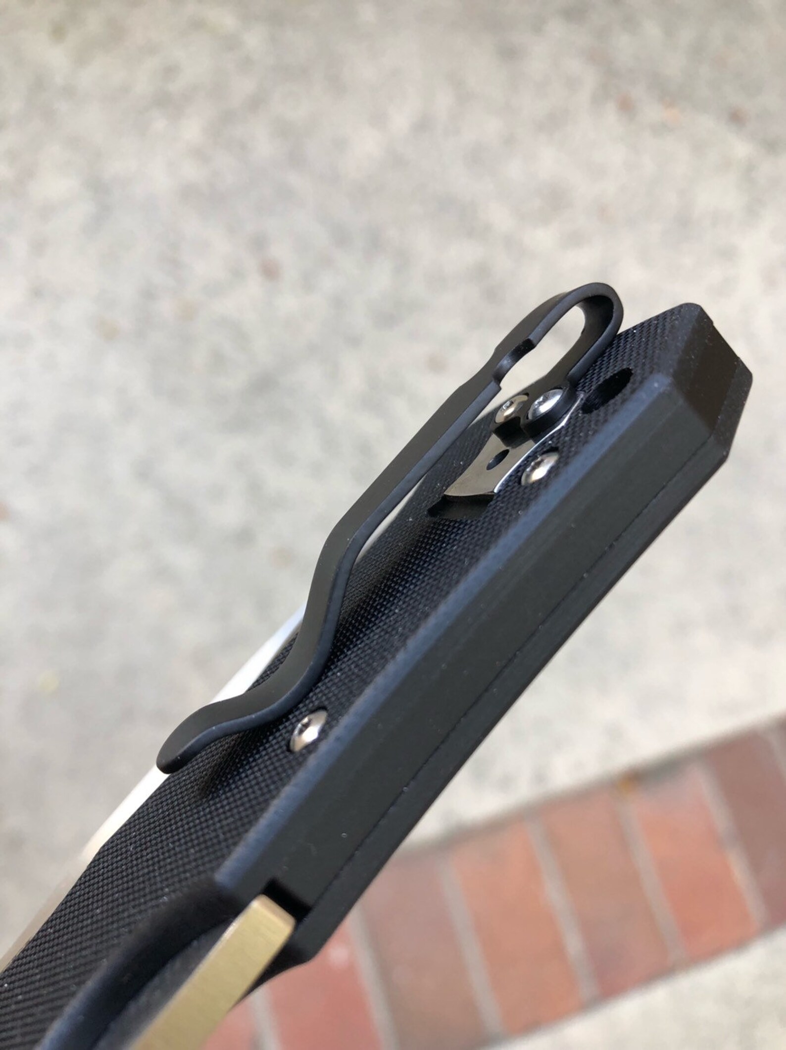 Cold Steel Knife Clip Black Titanium Deep Carry Pocket Clip Etsy