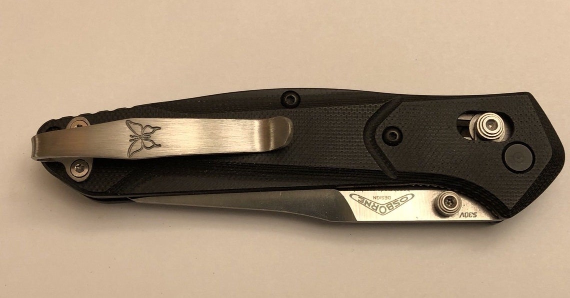 Custom Made Titanium Deep Carry Pocket Clip for Benchmade 940 Etsy