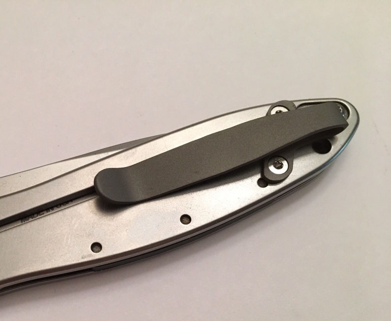 Titanium Pocket Clip Compatible With Kershaw Leek Pocket Knife Etsy