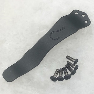 Black Titanium Pocket Clip For USA Made Benchmade & Emerson Knife