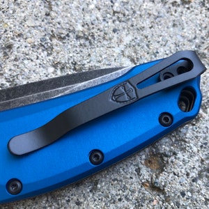 Matte Black Titanium Deep Carry Pocket Clip Made For Kershaw Link 1776 Knife Aluminum Handle