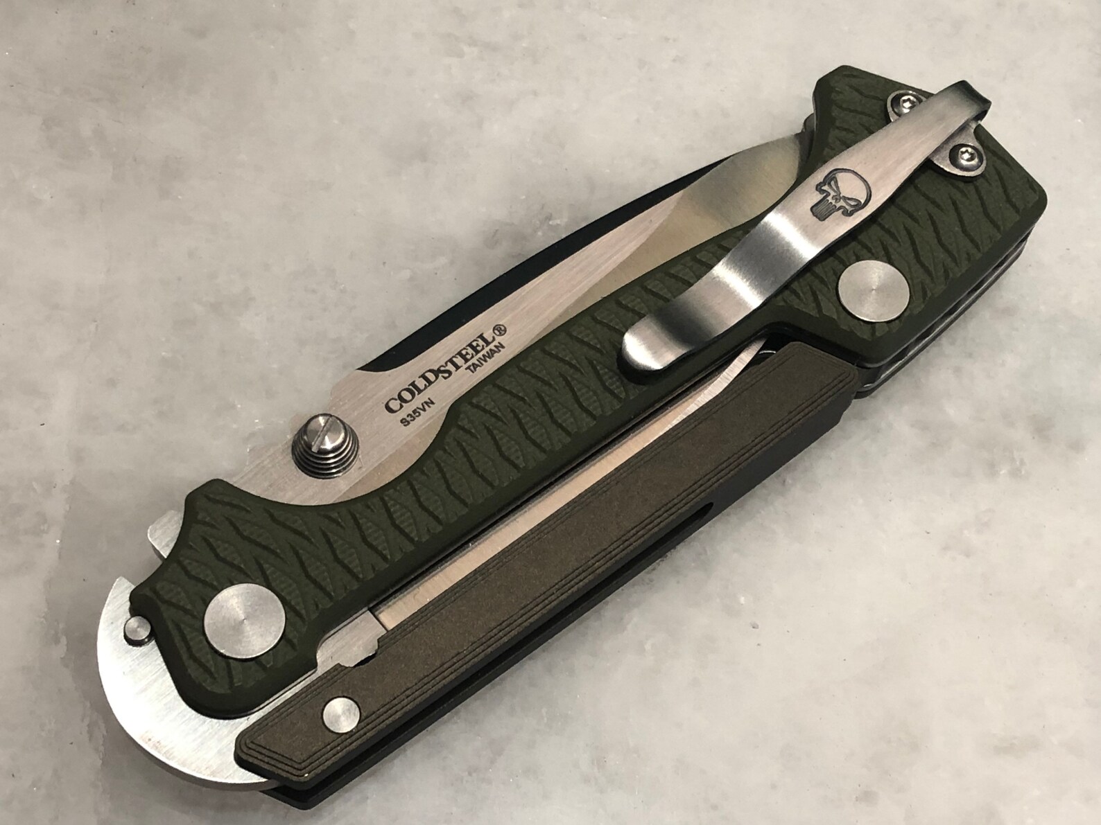 Satin Titanium Deep Carry Pocket Clip for Cold Steel AD15 Etsy