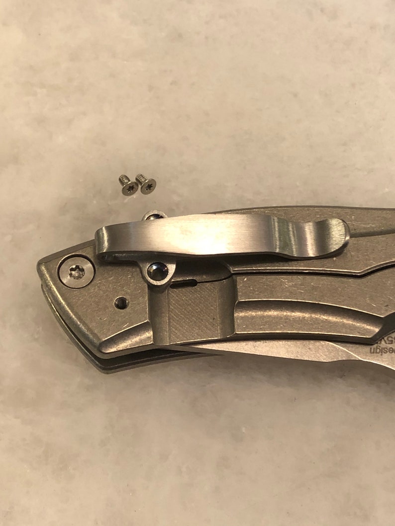 Satin Titanium Deep Pocket Clip for Zero Tolerance ZT Knife Etsy