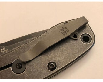 Gray Titanium Deep Carry Pocket Clip Made For Kershaw CRYO 1555 1556 CRYO ll Knife