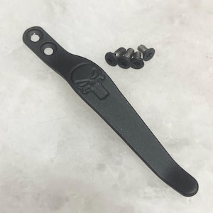 Black Titanium Pocket Clip For ZT0450 ZT0808 ZT0357 Kershaw Launch Kershaw Link Benchmade 470 477 Knife