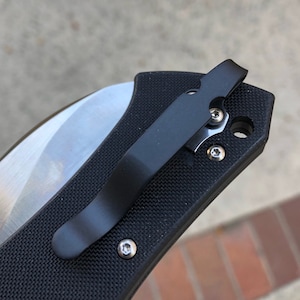 Cold Steel Knife Clip - Black Titanium Deep Carry Pocket Clip For Cold Steel Black Talon II Knife Folder