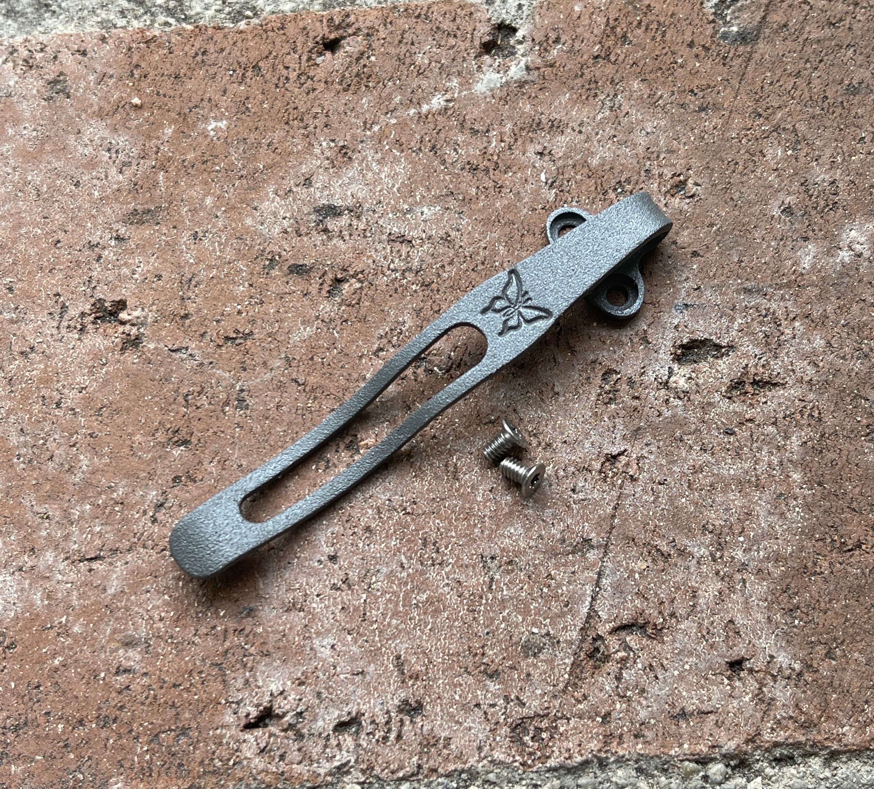 Flat Gray Titanium Deep Carry Pocket Clip Made for Benchmade