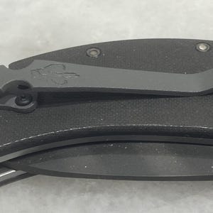Flat Gray Titanium Deep Carry Pocket Clip For Zero Tolerance ZT0300 ZT0350 ZT0301 ZT0303 Knife with Mythosaur Skull image 8