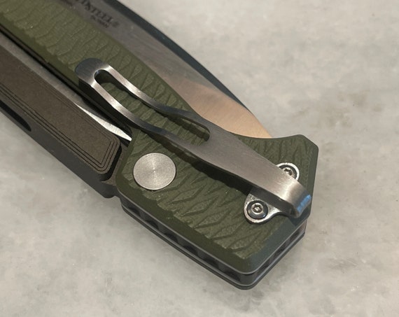 未使用超美品◆リンクス オブ ロンドン◆グリニッジクロック◆シルバープレート Satin Titanium Deep Carry Pocket Clip for Cold Steel AD-15 Knife