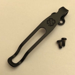 Titanium Deep Pocket Clip For Spyderco Paramilitary 2 Delica 4 FRN Para 3 Knife