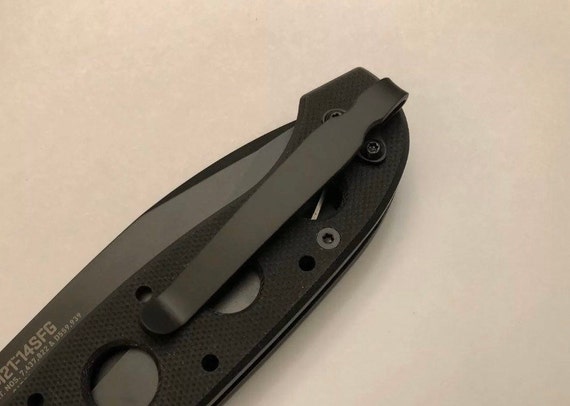 Matte Black Titanium Deep Carry Pocket Clip For Crkt M21 14sfg Etsy Matte Black Titanium Deep Carry Pocket Clip For Crkt M21 14sfg Etsy