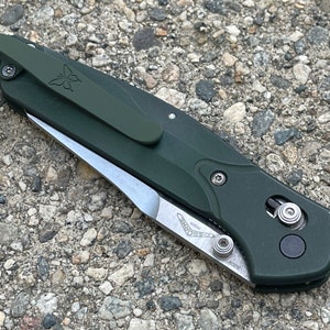 Army Green Titanium Deep Carry Pocket Clip Made For Benchmade Osborne 9400 940 943 945 Knife image 10