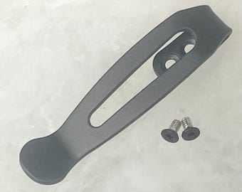 Clip de bolsillo de titanio negro para navaja plegable con mango G10 Gerber Remix Tactical