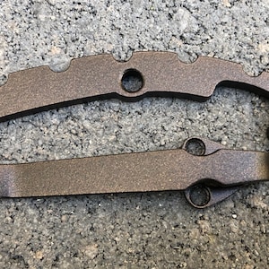 Dark Vintage Bronze Titanium Back Spacer & Deep Pocket Clip Set Made for Spyderco Tenacious C122GS C122GPBL C122GBBKP Knife