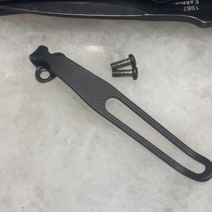 Black Titanium Deep Pocket Clip For Kershaw RJ Tactical 3.0 1987 Knife