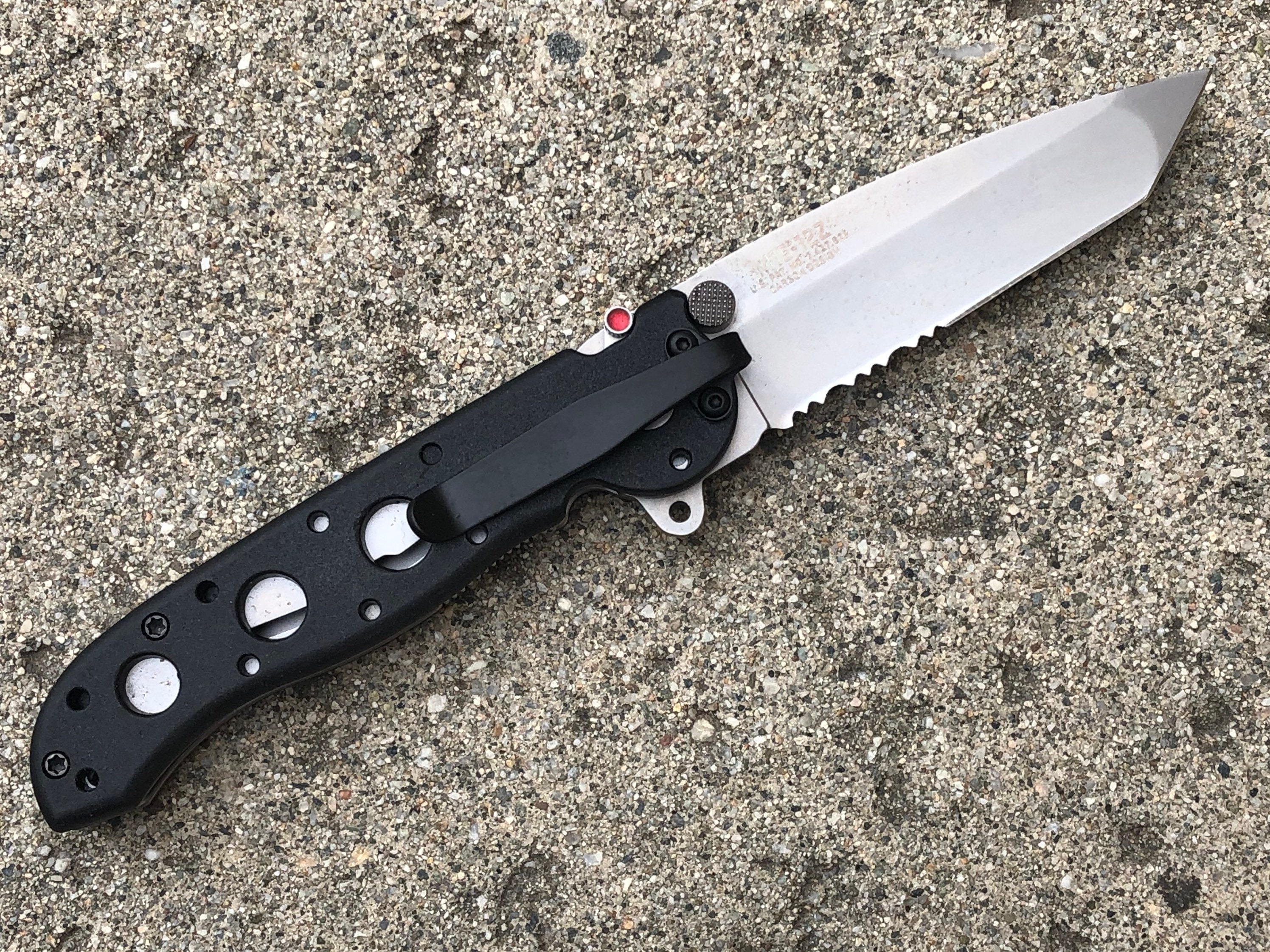 Flat Black Titanium Deep Carry Pocket Clip for CRKT M16-12Z Folder