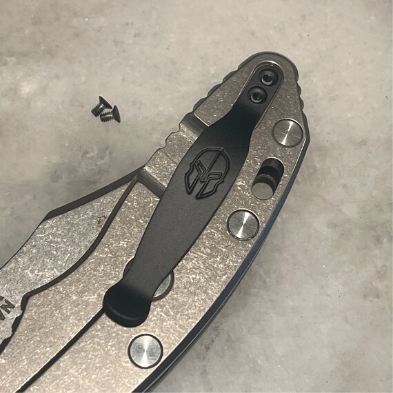 Black Titanium Pocket Clip Made for Rick Hinderer XM-18 XM-24 Zero