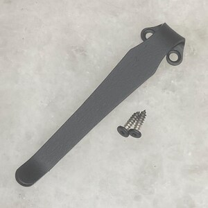 Black Titanium Deep Carry Pocket Clip For Warsun T9 Pro 3.0 EDC Light Flashlight