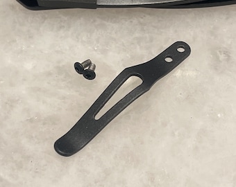 Flat Black Titanium Pocket Clip For Kershaw Launch 12 7125 Launch 4 7500 Launch 6 7800 Launch 8 7150 Knife