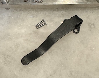 Black Titanium Deep Carry Pocket Clip For Cold Steel 62L SR1 and SR1 Lite Knife