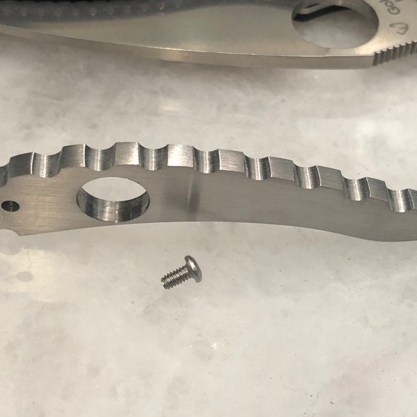 Satin Finish Titan Spacer Spacer für Spyderco Manix 2 G10 Ordnermesser C101GP2