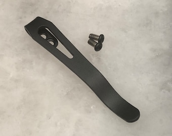 Black Titanium Deep Pocket Clip For WE Knife CIVIVI Elementum Knife