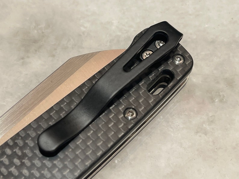 Black Titanium Deep Carry Pocket Clip for QSP Penguin Knife Etsy