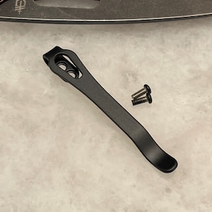 Matte Black Titanium Deep Carry Pocket Clip For Gerber Sumo Folding Pocket Knife