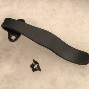 Matte Black Titanium Deep Pocket Clip For ProTech Godson Knife