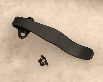 Matte Black Titanium Deep Pocket Clip For ProTech TR3 TR4 Knife